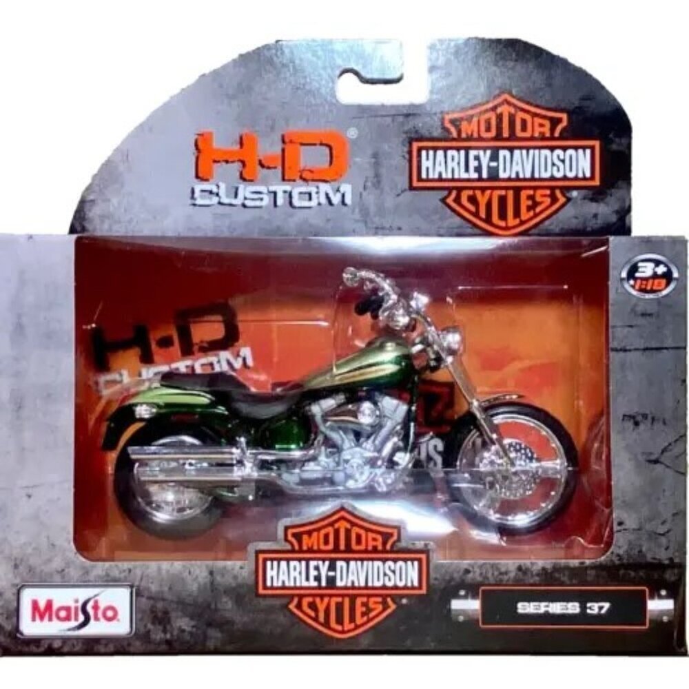 Harley Davidson 2004 FXSTDSE‎ CVO Maisto HD Custom Series 37 1:18 Model NIP 2022